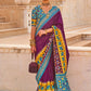 Contemporary Silk Purple Hand Work Saree