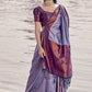Classic Silk Purple Weaving Saree