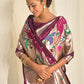 Classic Silk Purple Meenakari Saree