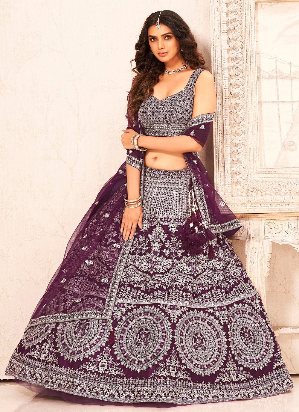 Buy Indian Bridal Lehenga Choli | Designer Wedding Lehengas Online UK:  Mirror Work, Fancy, Printed, Hand Work, Diamond Work, Moti Work, Digital  Print and Jacquard Work