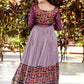 Gown Pashnima Silk Purple Foil Print Gown