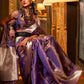 Classic Organza Purple Weaving Saree