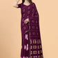 Contemporary Silk Viscose Purple Print Saree