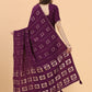 Contemporary Silk Viscose Purple Print Saree