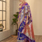 Contemporary Silk Purple Weaving Saree
