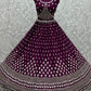 Lehenga Choli Net Purple Diamond Lehenga Choli