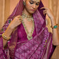 Trendy Saree Patola Silk Purple Print Saree