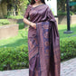 Traditional Saree Banarasi Silk Purple Weaving Saree