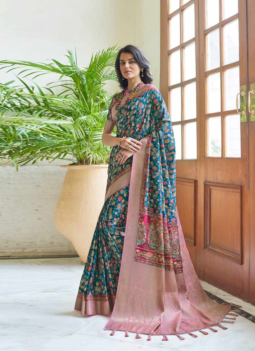 Trendy Saree Silk Rama Digital Print Saree