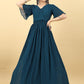 Gown Georgette Rama Plain Gown