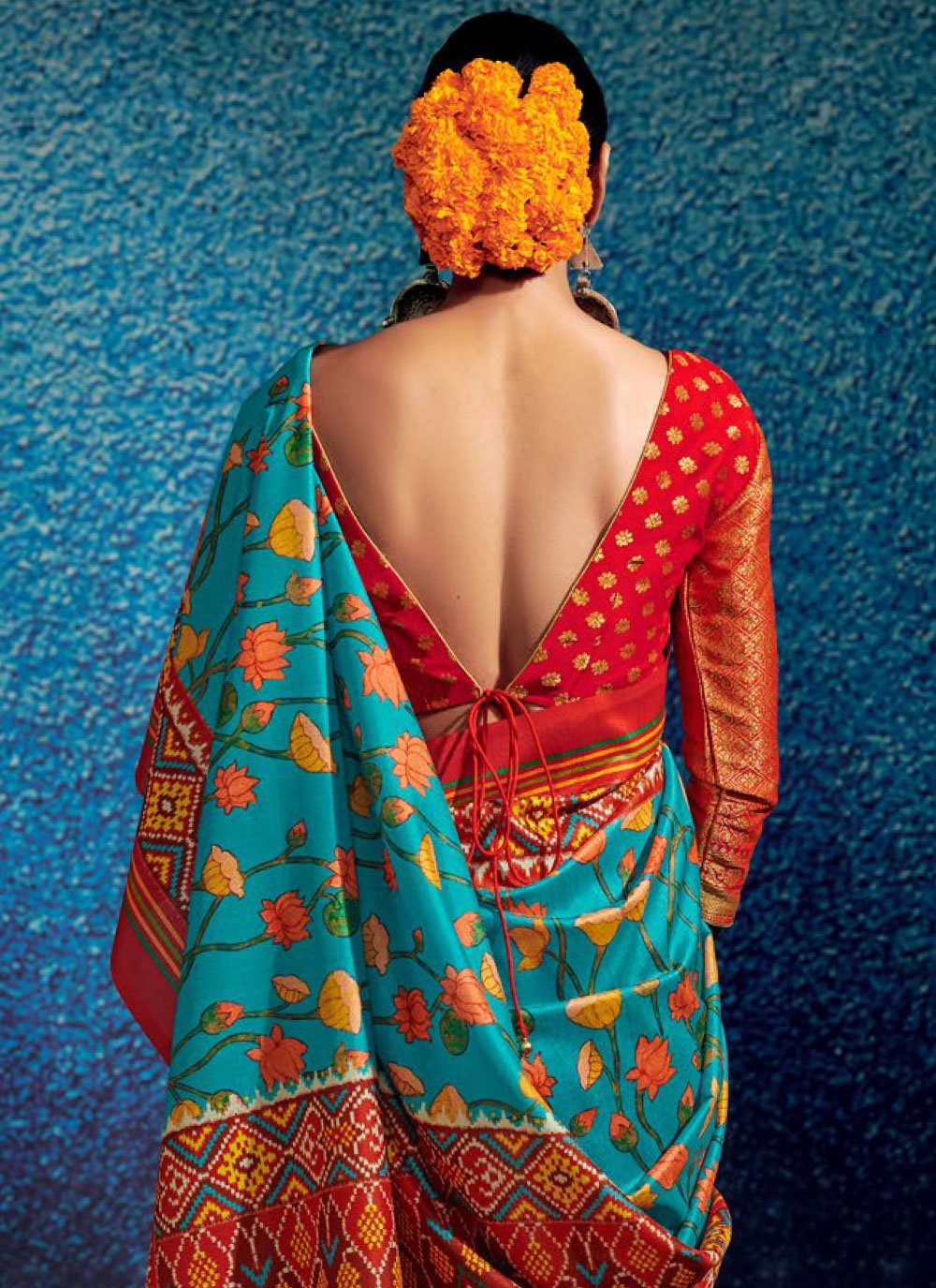 Contemporary Pure Dola Rama Print Saree