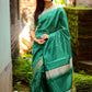 Classic Raw Silk Rama Weaving Saree