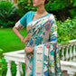 Contemporary Silk Rama Woven Saree