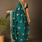 Traditional Saree Rangoli Blue Zari Saree