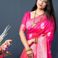 Traditional Saree Banarasi Silk Rani Weaving Saree
