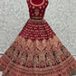 A Line Lehenga Velvet Rani Diamond Lehenga Choli