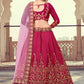 Lehenga Choli Tafeta Silk Rani Embroidered Lehenga Choli