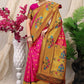 Classic Banarasi Silk Rani Weaving Saree