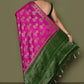 Contemporary Kanjivaram Silk Rani Weaving Saree