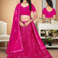 Lehenga Choli Net Rani Sequins Lehenga Choli