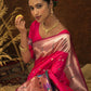Traditional Saree Silk Rani Meenakari Saree