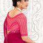 Trendy Saree Polyester Rani Digital Print Saree