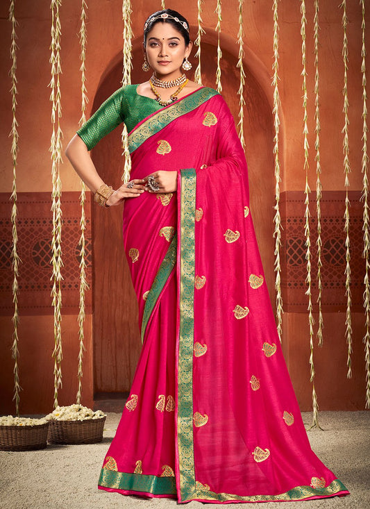 Classic Silk Rani Weaving Saree