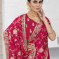 Classic Shimmer Rani Embroidered Saree