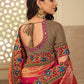 Traditional Saree Silk Rani Embroidered Saree