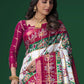 Trendy Saree Cotton Rani Patola Print Saree