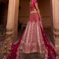 Lehenga Choli Velvet Rani Embroidered Lehenga Choli