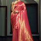 Contemporary Kanjivaram Silk Rani Weaving Saree