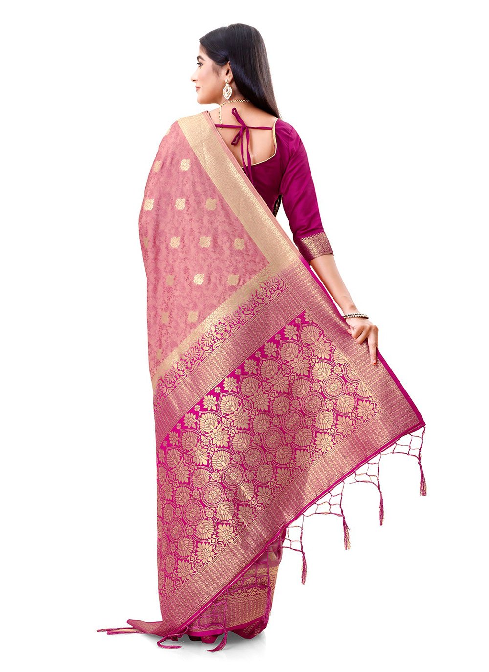 Classic Silk Rani Weaving Saree