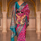 Contemporary Patola Silk Rani Weaving Saree