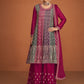 Salwar Suit Chinon Silk Rani Buttons Salwar Kameez