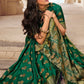 Contemporary Raw Silk Green Woven Saree