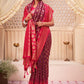 Contemporary Raw Silk Purple Woven Saree