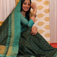 Contemporary Raw Silk Green Woven Saree