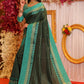 Contemporary Raw Silk Green Woven Saree