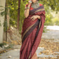 Classic Raw Silk Brown Woven Saree