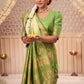 Classic Raw Silk Green Weaving Saree
