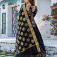 Palazzo Salwar Suit Rayon Black Gota Work Salwar Kameez