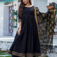 Palazzo Salwar Suit Rayon Black Gota Work Salwar Kameez