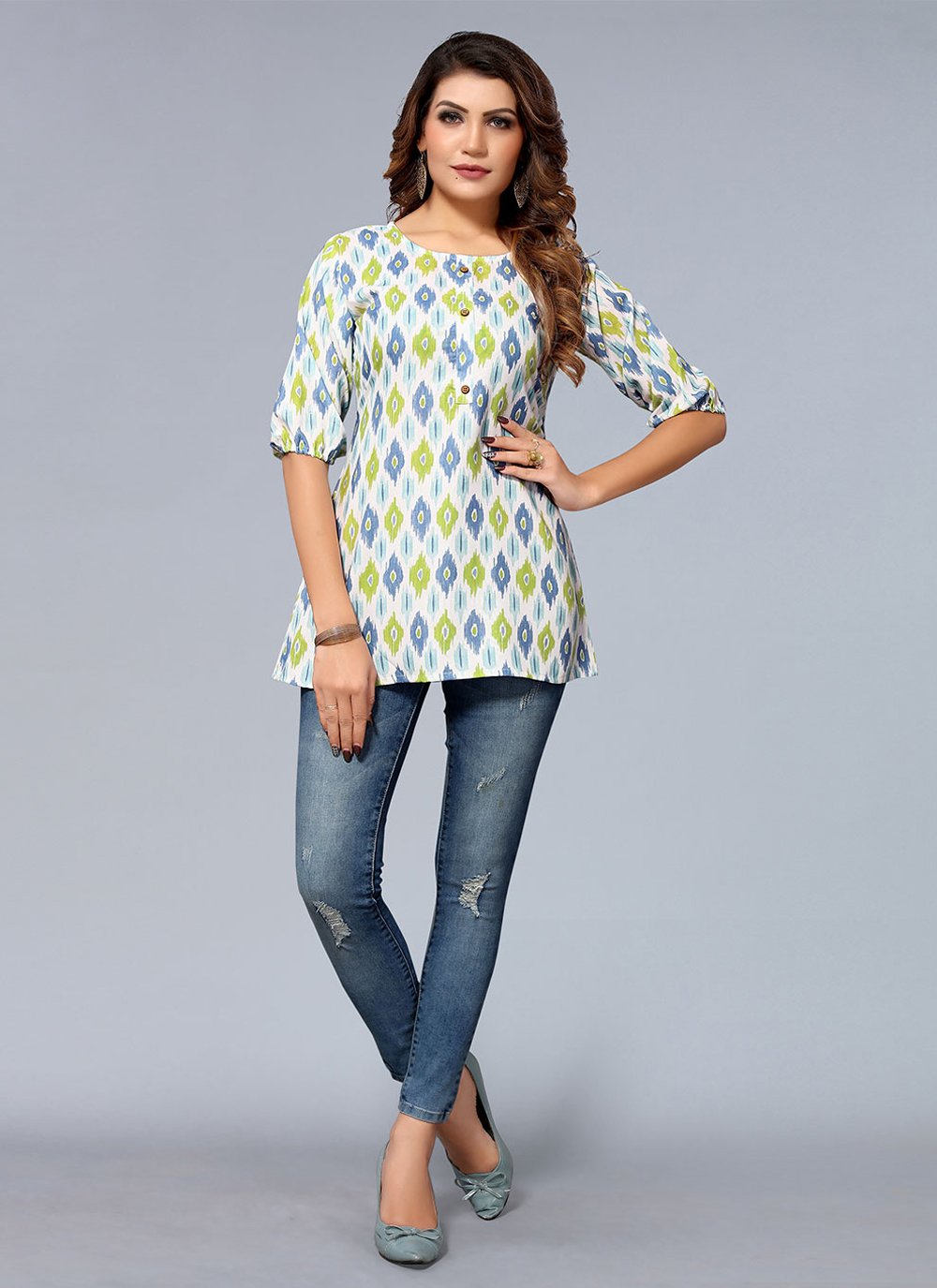 Casual Kurti Rayon Multi Colour Print Kurtis