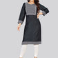 Designer Kurti Rayon Black Embroidered Kurtis