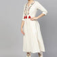 Casual Kurti Rayon Off White Embroidered Kurtis