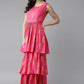 Salwar Suit Rayon Pink Print Salwar Kameez