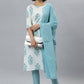 Salwar Suit Rayon Multi Colour Floral Patch Salwar Kameez