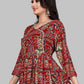 Party Wear Kurti Rayon Viscose Multi Colour Foil Print Kurtis