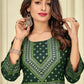 Casual Kurti Rayon Green Foil Print Kurtis